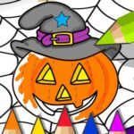 Halloween målarbok spel