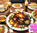 Jigsaw Puzzle: Thanksgiving middag